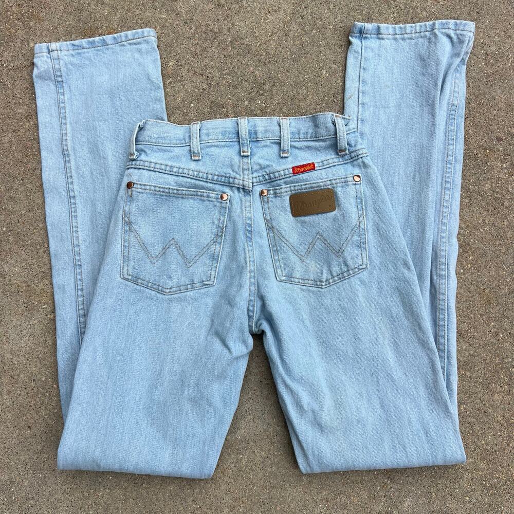 Y2K Wrangler Womens Wedgie Cowgirl Fit Jeans 0x36 Light Blue 1014MWZ Rodeo